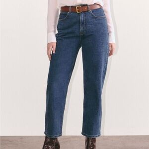 Everlane Curvy Way-High Jean in Vintage Indigo, Size 27